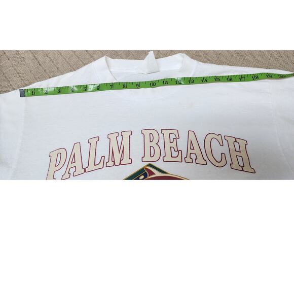 Palm Beach Florida Vintage 1980's White Short Sleeve T-shir Women's Size Medium - Picture 3 of 9